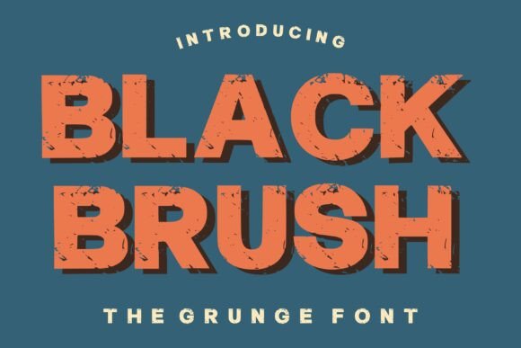 Black Brush: A Bold Typeface with Vintage Grit