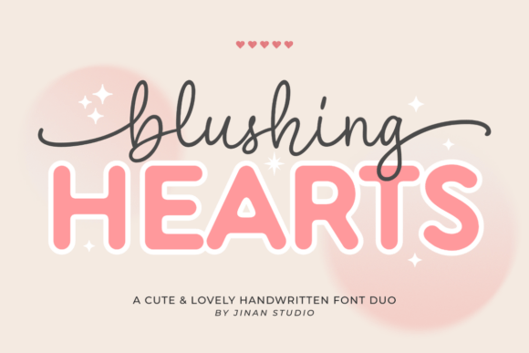 Blushing Hearts Duo: A Sweet Valentine Font Pair