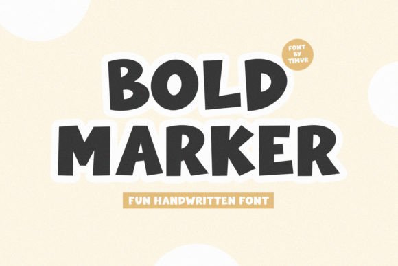 Bold Marker: A Unique Display Font for Modern Design