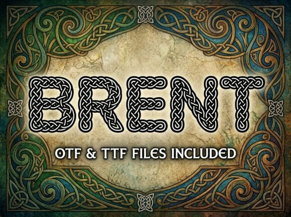 Brent: A Decorative Display Font for Bold Designers