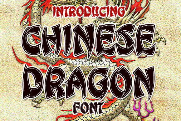 Chinese Dragon: A Bold Calligraphy-Inspired Display Font