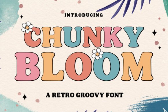Chunky Bloom: Your Playful Retro Display Font