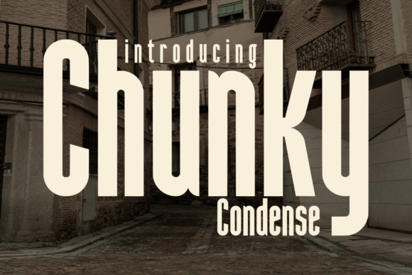 Chunky Condense: Bold, Space-Saving Display Font