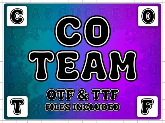 Co Team: Bouncy Bubble Font for Vibrant Projects