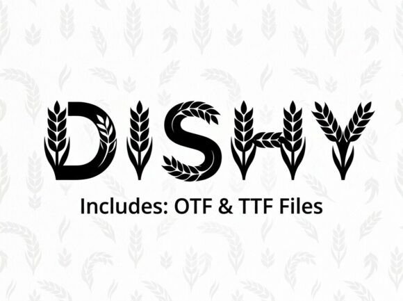 Dishy: Where Typography Meets the Bounty of Nature