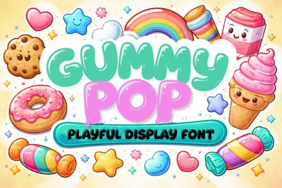 Gummy Pop: A Playful Typeface for Modern Designs