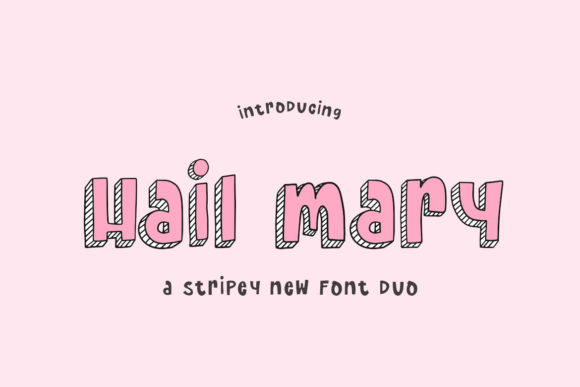 Hail Mary: The Bold Display Font for Creative Projects