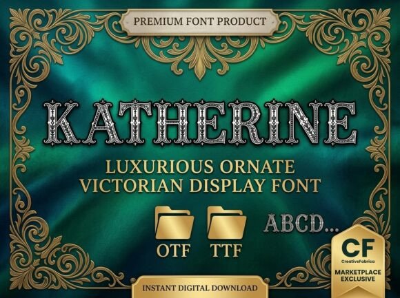 Katherine Font: A Bold Display Typeface for Impactful Design