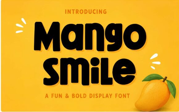 Mango Smile: A Playful Font for Vibrant Designs