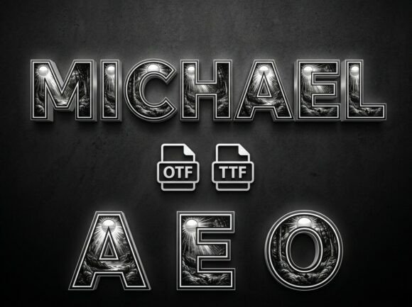 Michael: A Stunning Decorative Display Font for Bold Creators