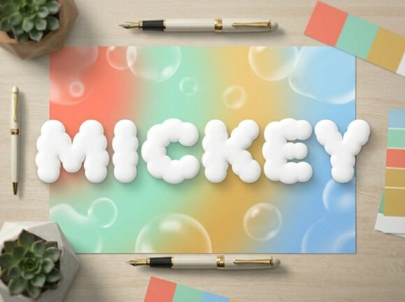 Mickey: A Playful Bubble Font for Creative Joy