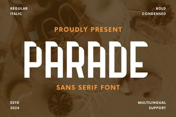 Parade: A Bold Display Font for Head-Turning Designs