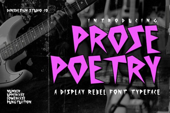 Prose Poetry Typeface: Unleash Raw Creative Energy