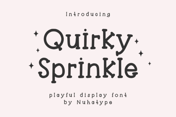 Quirky Sprinkle: A Delicate Display Font for Modern Creators