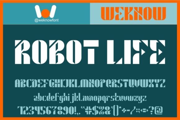 Robot Life: A Striking Display Typeface for Modern Design