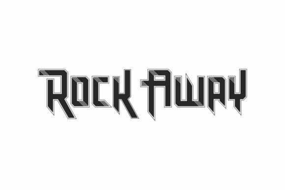 Rock Away: A Dynamic Typeface for Bold Branding