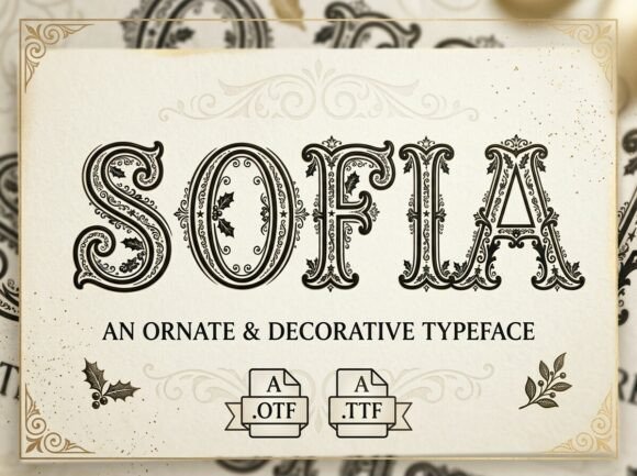 Sofia: A Decorative Display Font for Bold Creators