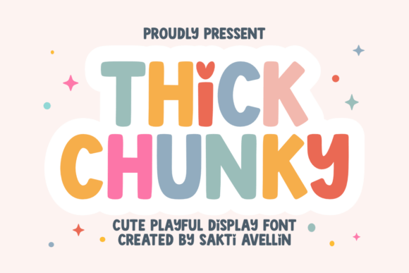 Thick Chunky: A Playful Display Font for Creative Projects
