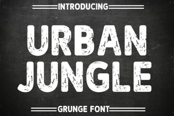 Urban Jungle: The Gritty Font for Bold Designs