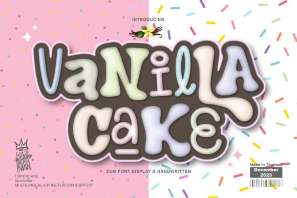 Vanilla Cake: A Charming Handwritten Font for Modern Designs
