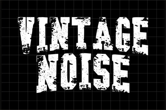 Vintage Noise: Bold Distressed Display Typeface