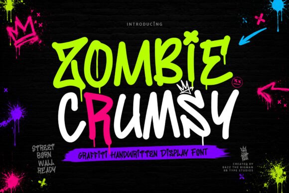Zombie Crumsy: Unleash Bold Urban Typography